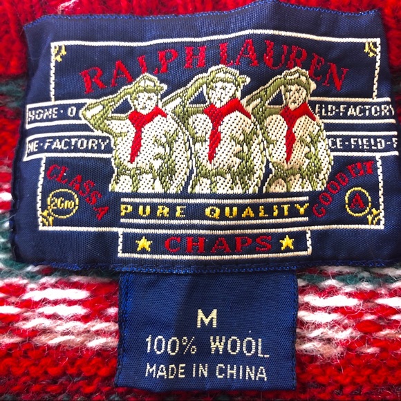 EUC Ralph Lauren fair isle wool sweater M - Picture 3 of 7